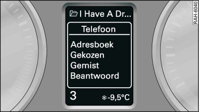 Telefoonmenu